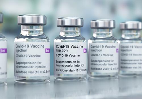 COVID-19 Vaccination vials
